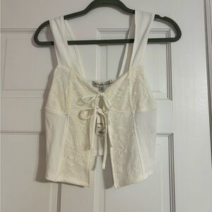 Madden girl festival nights ivory tank top